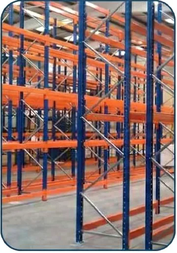 Industrial warehouse racking installation